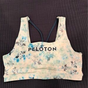 NWT Peloton Diamond Tie-dye V-back sports bra size XL